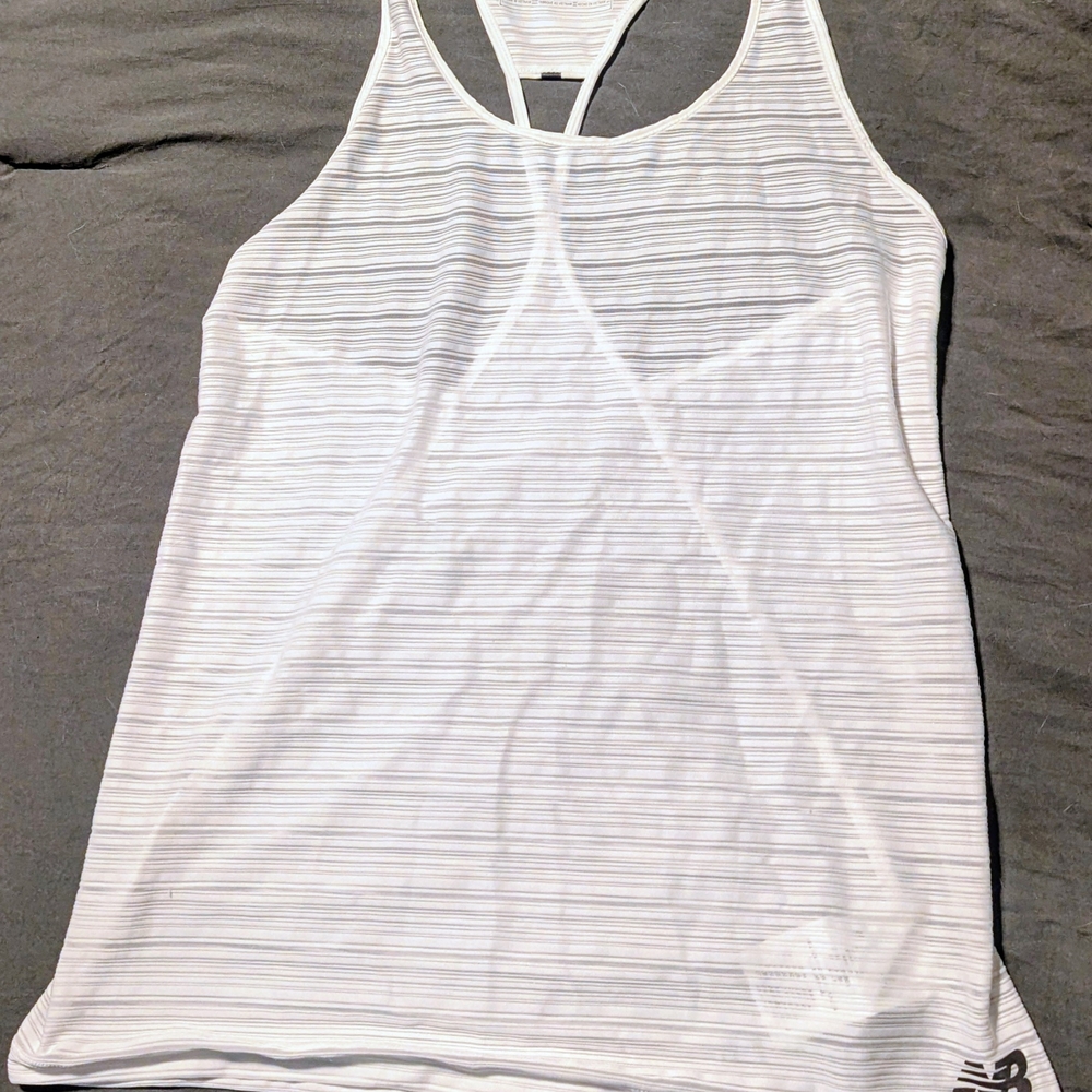 New Balance Women's White Tank Top